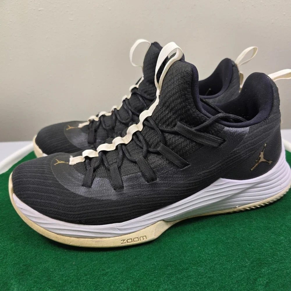 Jordan Ultra Fly 2 Low Basketball‎ Shoes Mens 11.5 Black AH8110-021 Sports Logo